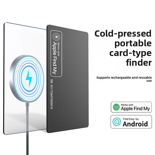 Ultra-Thin FindMy Tracking Card with Wireless Charging